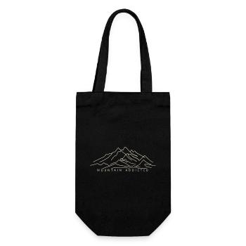 Mountain addicted - Gift Bag for Bottles - black - Front