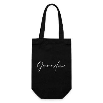 Yaroslav Name T-Shirt Geschenk Für Männer - Geschenkbeutel für Flaschen - Schwarz - Vorne