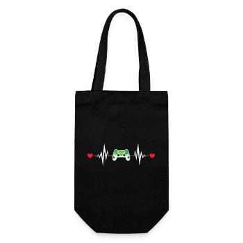 Heartbeat Games - Gift Bag for Bottles - black - Front