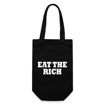 Eat the rich - Gift Bag for Bottles - black - Front