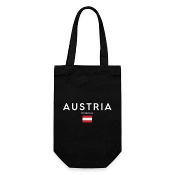 Drapeau de l’Autriche, fierté autrichienne - Sac à bouteille - noir - Devant