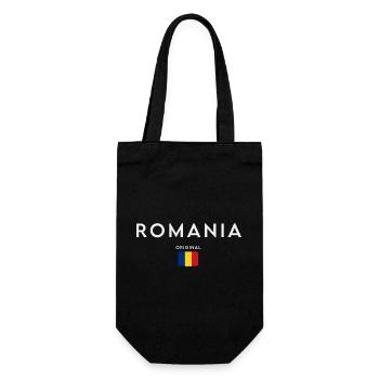 Romanian flag, Romanian pride - Gift Bag for Bottles - black - Front