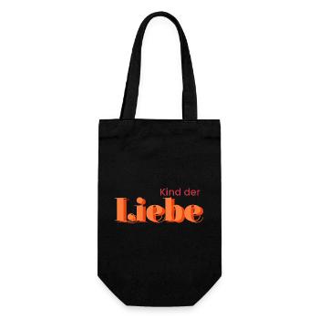 Child of love - Gift Bag for Bottles - black - Front
