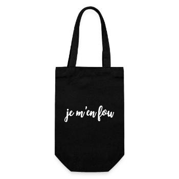 Je m’en fou - Sac à bouteille - noir - Devant