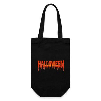 Police d’Halloween dégoulinante en orange sanguine - Sac à bouteille - noir - Devant