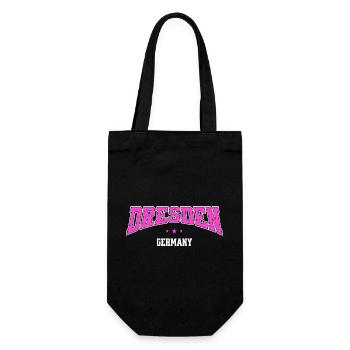 Dresden Germany Pink College Design - Geschenkbeutel für Flaschen - Schwarz - Vorne