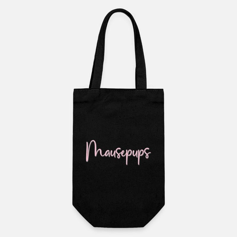 Mausepups - Geschenkbeutel für Flaschen - Schwarz