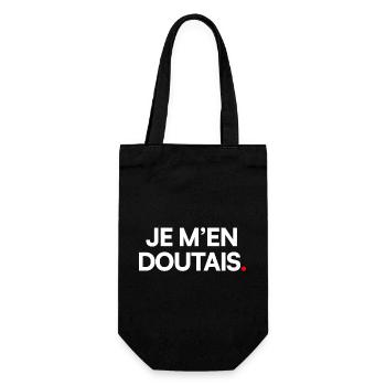 Je m’en doutais - Sac à bouteille - noir - Devant