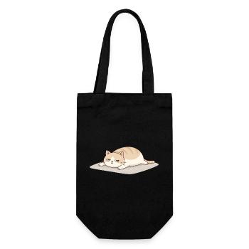 Lustige Katze für Frauen Männer und Cat Lover - Geschenkbeutel für Flaschen - Schwarz - Vorne