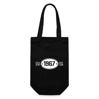 1967 Geburtstag 1967 - Geschenkbeutel für Flaschen - Schwarz - Vorne
