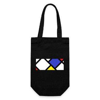 Contre-composition selon « De Stijl » - Sac à bouteille - noir - Devant