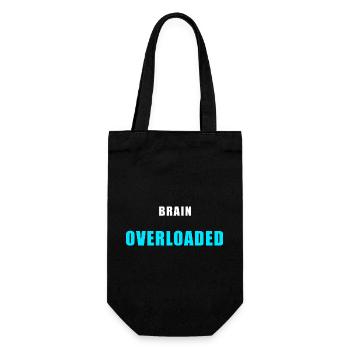 Brain Overload – Chemise drôle de trop réfléchir - Sac à bouteille - noir - Devant