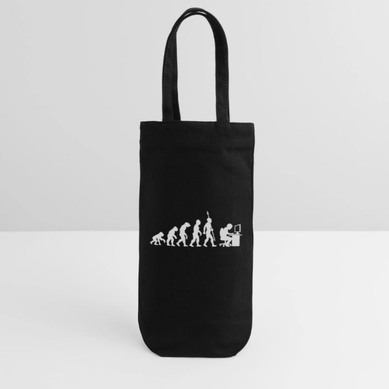 Computer PC Evolution Informatiker Programmierer Geschenkbeutel für Flaschen