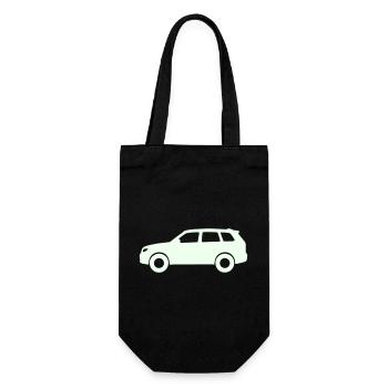 Silhouette de voiture pastel - Sac à bouteille - noir - Devant