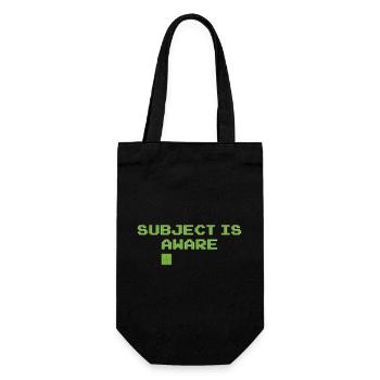 SUBJECT IS AWARE - Geschenkbeutel für Flaschen - Schwarz - Vorne