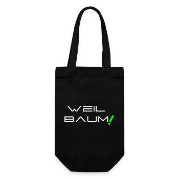 Weil Baum! - Geschenkbeutel für Flaschen - Schwarz - Vorne