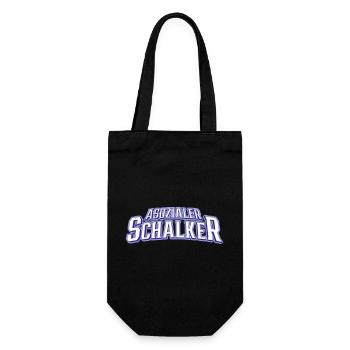 Asozialer Schalker | Gelsenkirchen Schalke - Geschenkbeutel für Flaschen - Schwarz - Vorne