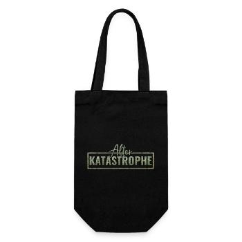 Alter Katastrophe - Geschenkbeutel für Flaschen - Schwarz - Vorne