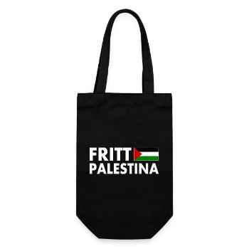 fritt palestina - Gift Bag for Bottles - black - Front