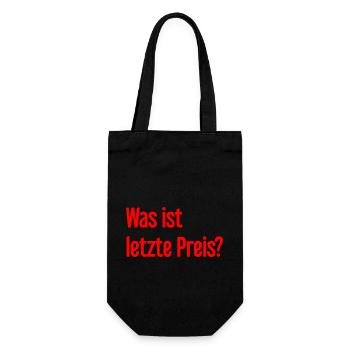 Quel est le dernier prix ? - Sac à bouteille - noir - Devant