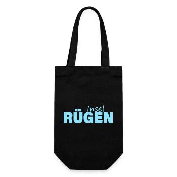 INSEL RÜGEN - Geschenkbeutel für Flaschen - Schwarz - Vorne