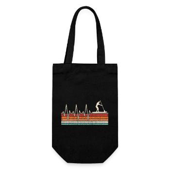 SUP Heartbeat Stand Up Paddler - Gift Bag for Bottles - black - Front