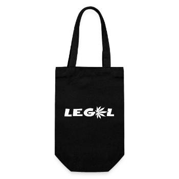 Cannabis Leaf Legal Cannabis Club High Indica Weed - Gift Bag for Bottles - black - Front