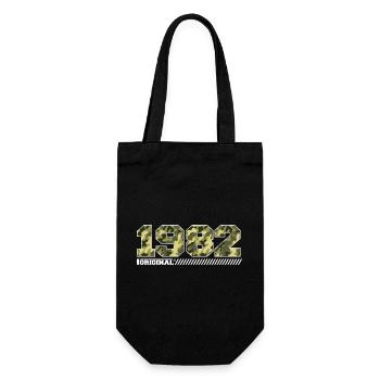 1982 Anniversary Gift Vintage 1982 Army - Gift Bag for Bottles - black - Front