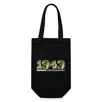 1943 Anniversary Gift Vintage 1943 Army - Gift Bag for Bottles - black - Front