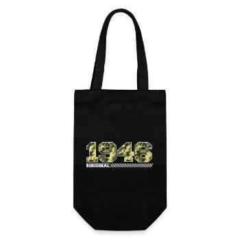 1946 Anniversary Gift Vintage 1946 Army - Gift Bag for Bottles - black - Front