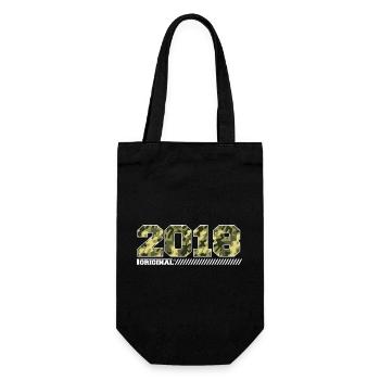2018 Jubiläumsgeschenk Jahrgang 2018 Armee - Geschenkbeutel für Flaschen - Schwarz - Vorne