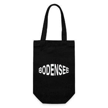 BODENSEE - Geschenkbeutel für Flaschen - Schwarz - Vorne