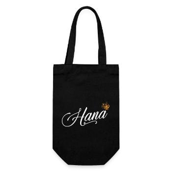 Hana Nom personnalisé pour les femmes Enfants Bambins - Hana - Sac à bouteille - noir - Devant