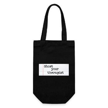 Ghost Your Therapist - Geschenkbeutel für Flaschen - Schwarz - Vorne