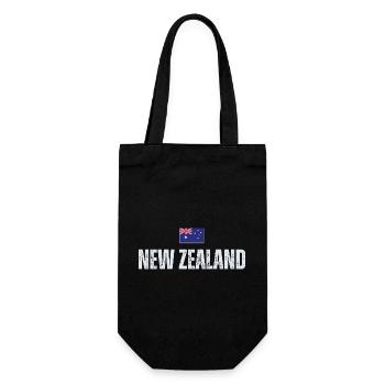 Drapeau de la Nouvelle-Zélande, fierté de la Nouvelle-Zélande - Sac à bouteille - noir - Devant
