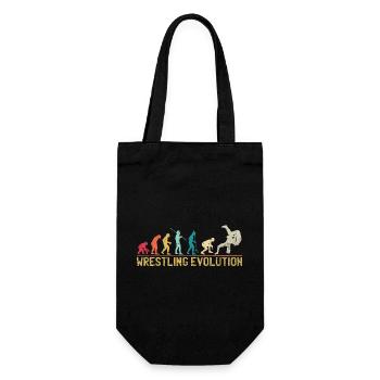 Wrestling Evolution Artwork - Gift Bag for Bottles - black - Front