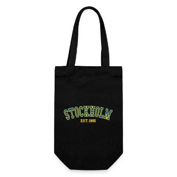 Stockholm Est.1995 - Geschenkbeutel für Flaschen - Schwarz - Vorne