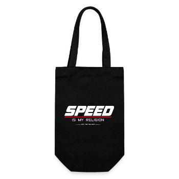 SPEED_IS_MY_RELIGION - Gift Bag for Bottles - black - Front
