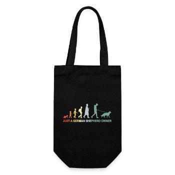 Evolution German Shepherd Owner - Gift Bag for Bottles - black - Front