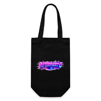 Afterparty Neon Pulse - Geschenkbeutel für Flaschen - Schwarz - Vorne