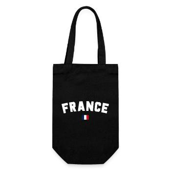 France - Gift Bag for Bottles - black - Front