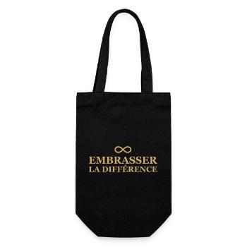 Infini Amour Embrasser la Différence - Sac à bouteille - noir - Devant