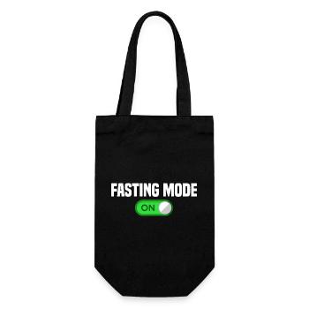 Fasting Mode On Toggle Graphic Tee - Gift Bag for Bottles - black - Front