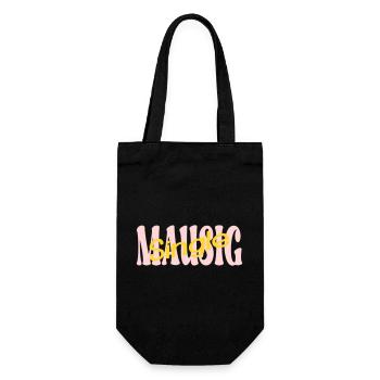 Single Mouse Girlfriend - Gift Bag for Bottles - black - Front