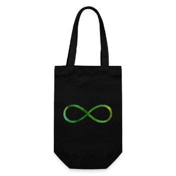 Symbole infinie signe - Sac à bouteille - noir - Devant