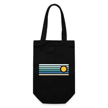 beach - Gift Bag for Bottles - black - Front