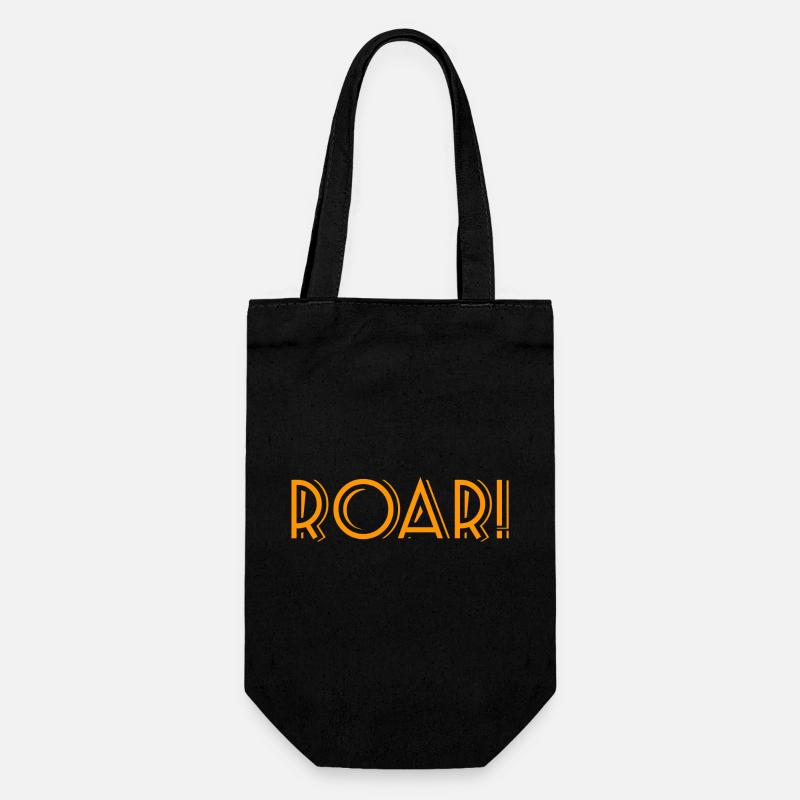 ROAR ! - Geschenkbeutel für Flaschen - Schwarz