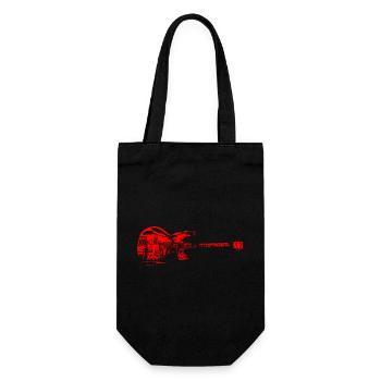 Rock T-shirt - Geschenkbeutel für Flaschen - Schwarz - Vorne