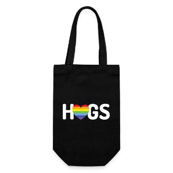 LGBT Hugs - Gift Bag for Bottles - black - Front