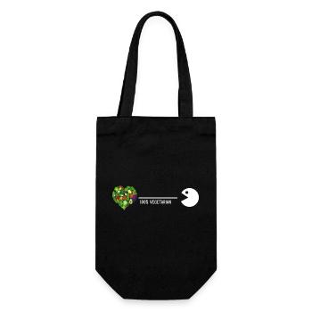 Vegetarian Organic Vegetarian Vitamins Healthy-Food - Gift Bag for Bottles - black - Front